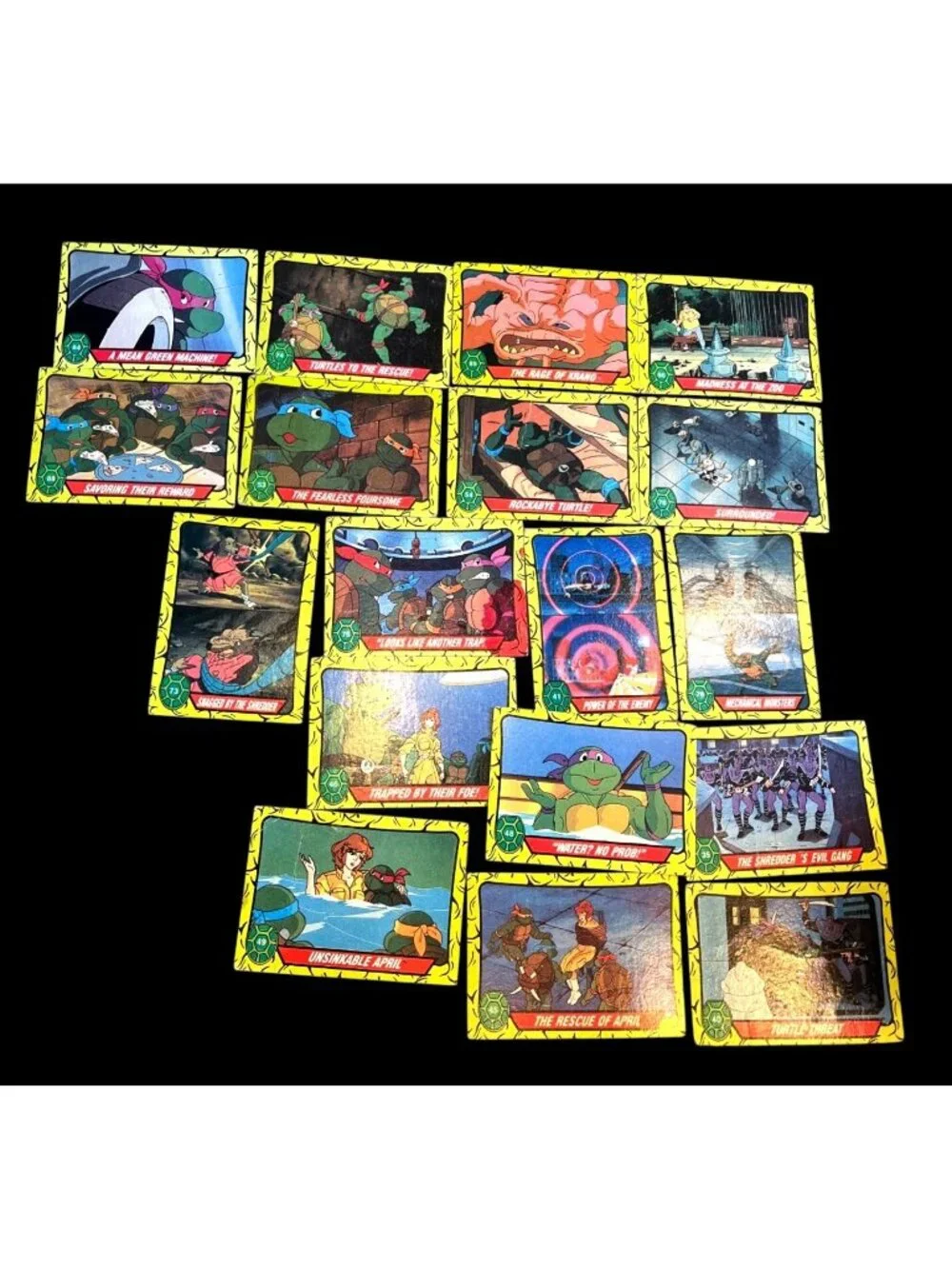 Teenage Mutant Ninja Turtles '90 Topps Cards Lot Of 77/88 Vtg Trading Cards Set - Picture 3 of 6
